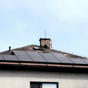 7,44 kWp + baterie 9,6 kWh Klient čerpal dotaci 155 000 Kč. Zábřeh